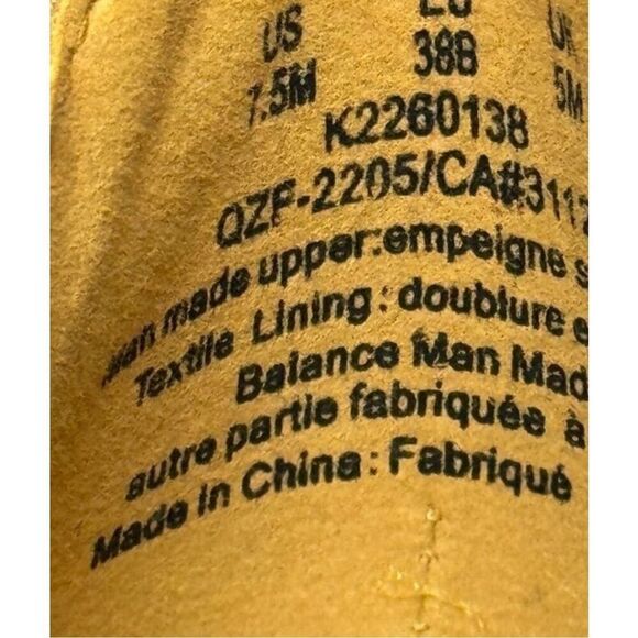 DKNY Booties Size 7.5 Gold Tone Chunky Heel Platform Sole Front Zip Boots - Picture 8 of 9